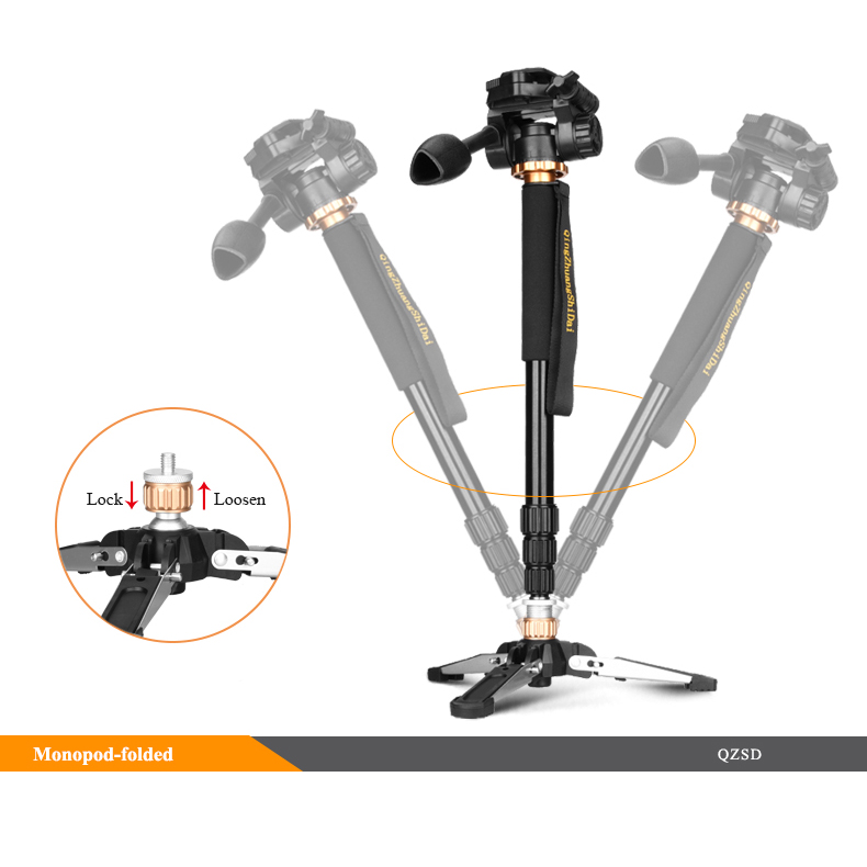 QZSD Q168 162cm 8kg Mini Tripod Baza - 4